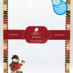 NOS! 80-Sheets Great Paper Christmas Letterhead, 8.5