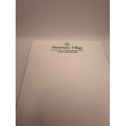 Snowmass Village Colorado Memo Pad Ski Resort Stationery Paper