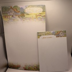 Cottage Garden Memo Pads Lot Watercolor Cottage Stationery Note Tablets