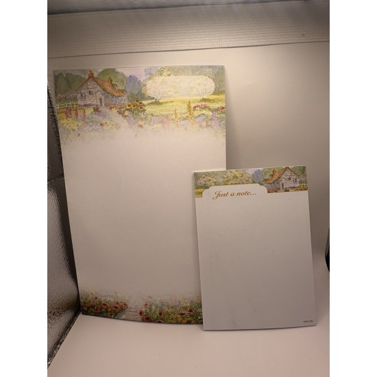 Cottage Garden Memo Pads Lot Watercolor Cottage Stationery Note Tablets