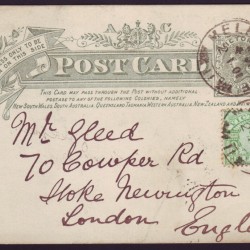 VICTORIA STATIONERY 1901 NEW YEAR NEW CENTURY