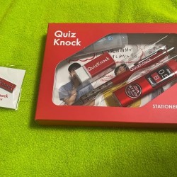 Quiz Knock stationery set pin badge
